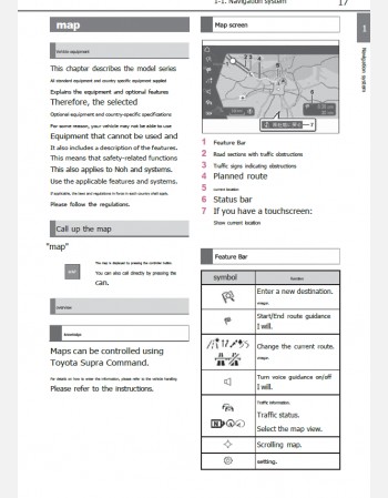 toyota gr supra 2020-2021navigation guide